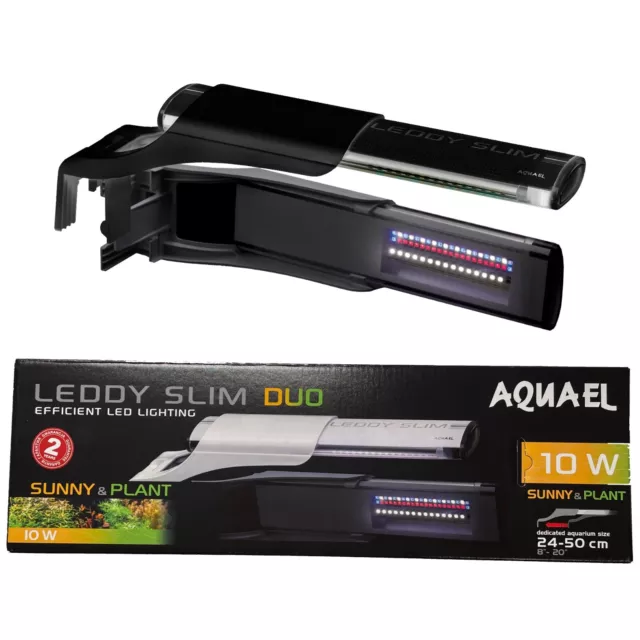 (70,00€/Stk.) Aquael Leddy Slim Duo Sunny-Plant 10W 24-50cm Aquarium Beleuchtung