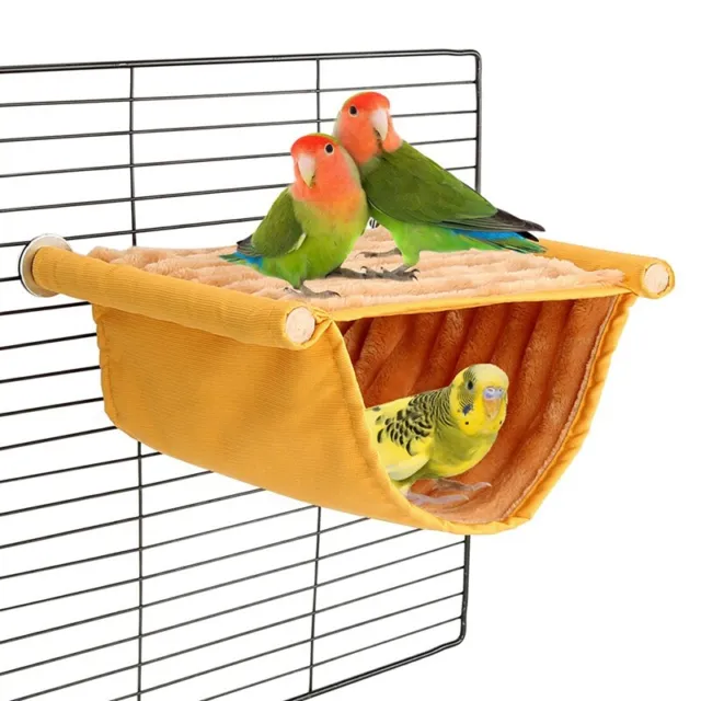 Winter Warm Bird Nest Bed Hanging Hammock Snuggle Hut Parrot House Tent Toy O6O1