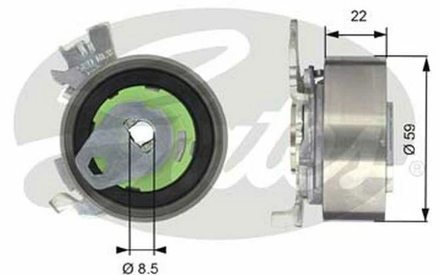 GATES Galet tendeur pour OPEL VECTRA T43060 - Pièces Auto Mister Auto