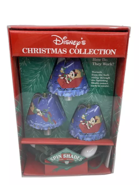 Disney Christmas Collection 1994 Spin Shades Mickey Lights Ornaments New A6