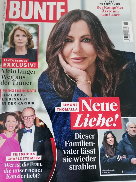 BUNTE 2025 (SIMONE Thomalla, Senta Berger, Papst Franziskus, Friedrich ... BUNTE 2025 (SIMONE Thomalla, Senta Berger, Papst Franziskus, Friedrich ...
