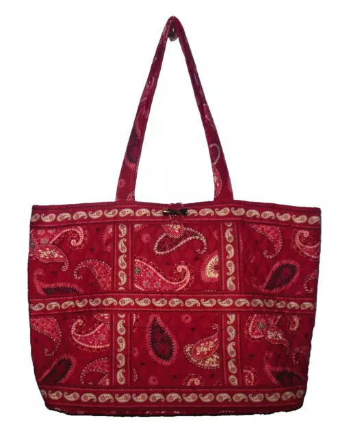 NWOT Vera Bradley Large Toggle Tote Mesa Red