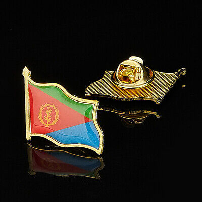 Africa Eritrea Coat of Arms Flag National Emblem Flag Lapel Pin Brooch Badges