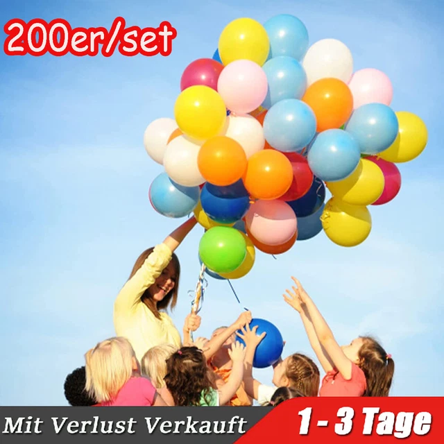 Luftballons Deko 52 Stück | Bunte Latex Ballons, Geburtstag Party Dekoration