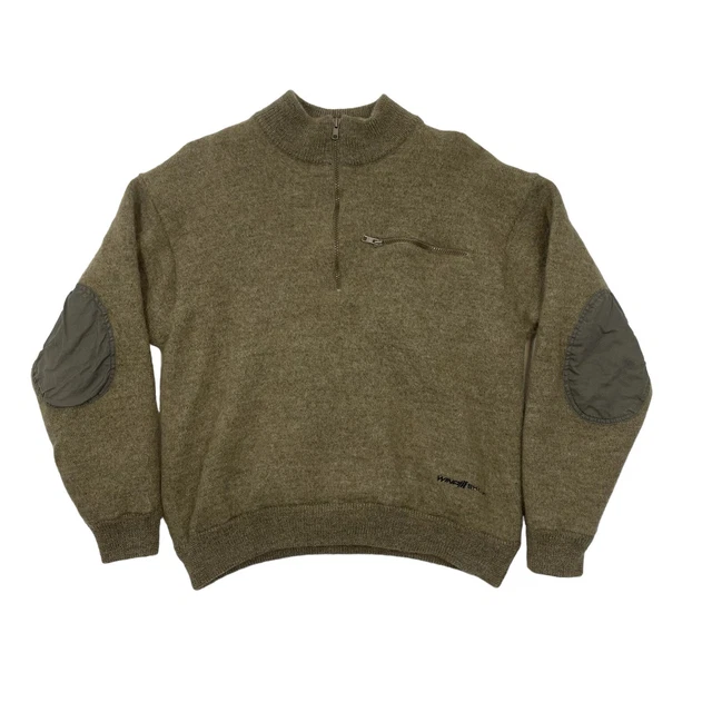 VTG CABELAS OUTDOOR 100 Wool Camo Sweater Henley Mens L XL Reg Hunting Lined 50.00 PicClick
