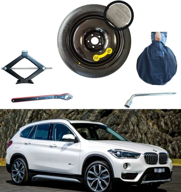 roue de secours (galette) 17" pour BMW X1 F48 >15 avec cric cléf et sac 64x14cm