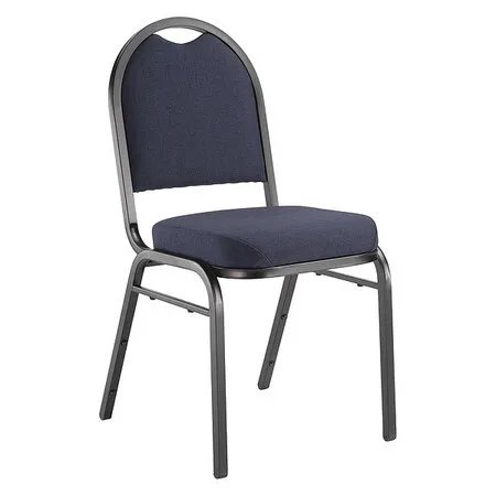National Public Seating 9254-Bt Stacking Chair, 9200 Series, Fabric Blue
