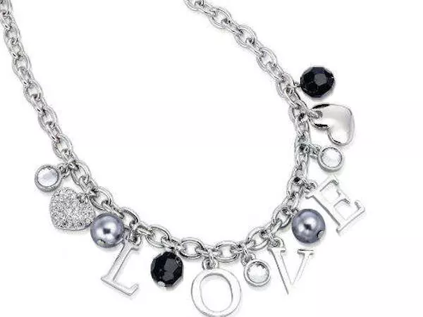 Fiorelli Love Multi Charm Pendant Necklace Jewellery Ladies Women Gift