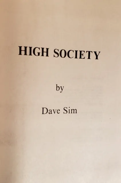 High Society TPB  Dave Sim  Cerebus Reprints  Aardvark-Vanaheim  512 Pages 1991 2