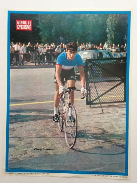 POSTER PHOTO MIROIR DU CYCLISME 1967 // BERNARD GUYOT
