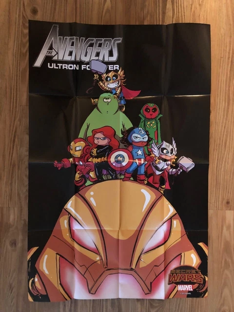 Avengers: Ultron Forever Promo Poster 2015 Marvel Comics 24x36 NEVER USED