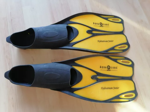 Aqua Lung Schwimmflosse Hydrostream Vollfuß Taucherflosse Schnorchelflosse Gelb