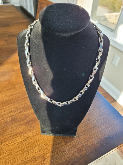 Solid HEAVY Link TUNGSTEN CARBIDE NECKLACE MENS CHAIN 18”