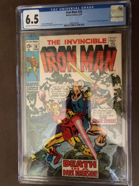 The Invincible Iron Man #26, Jun 1970, Marvel, CGC 6.5 FN+