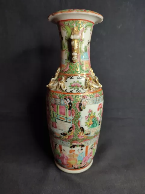 Ancien vase en porcelaine de Chine, Canton du XIXème siècle 3
