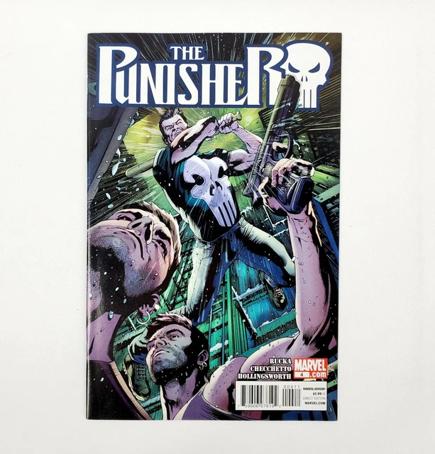 The Punisher Vol 9 #4 Marvel Comics 2011 Comic Book with Bag and Board