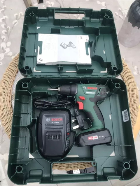 BOSCH PSR 1800 Li 2 Cordless Drill Driver 18v Charger 1.5Ah