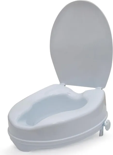 Dr. Maya Raised Toilet Seat for Seniors. Elevated Toilet Seat - 4 Inch Raised To