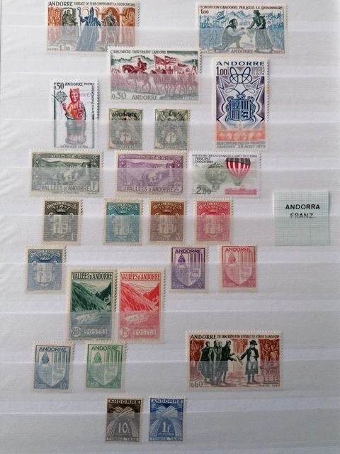 Andorra Stamps - Small Collection E15 Andorra Stamps - Small Collection E15
