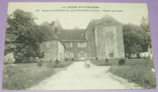 23 Creuse/ Cpa Château D'arfeuille Pres Felletin Carte Postale Ancienne /B3943