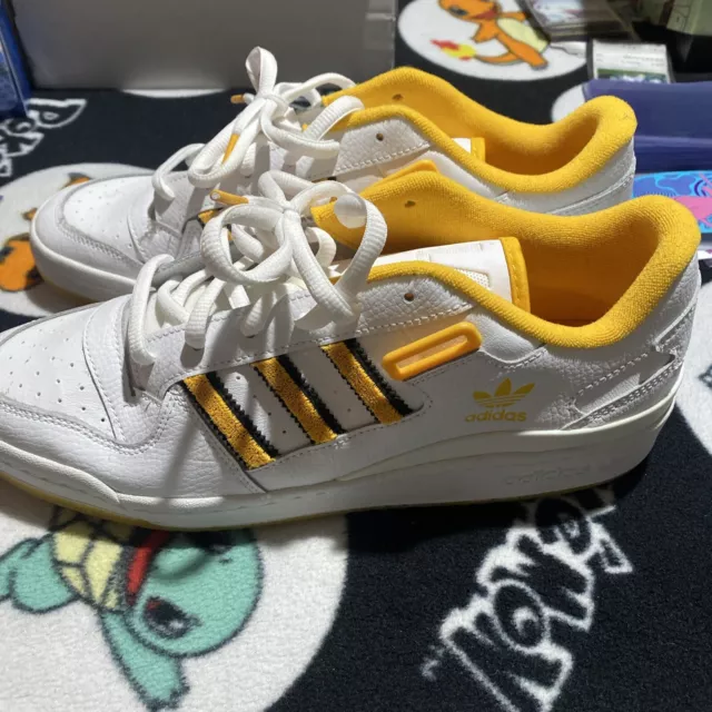 Adidas Forum Low City Pack Los Angeles White Yellow Shoes GY2670 Men's Sz 10.5