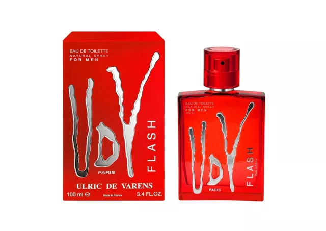 Ulric de Varens Flash Eau De Toilette für Männer Lang Lasating Duft 100ml