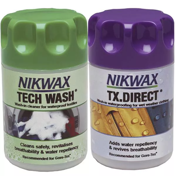 Nikwax TX Direct Wash In Tech Wash Re Proofing Twin Pack 100/150ml