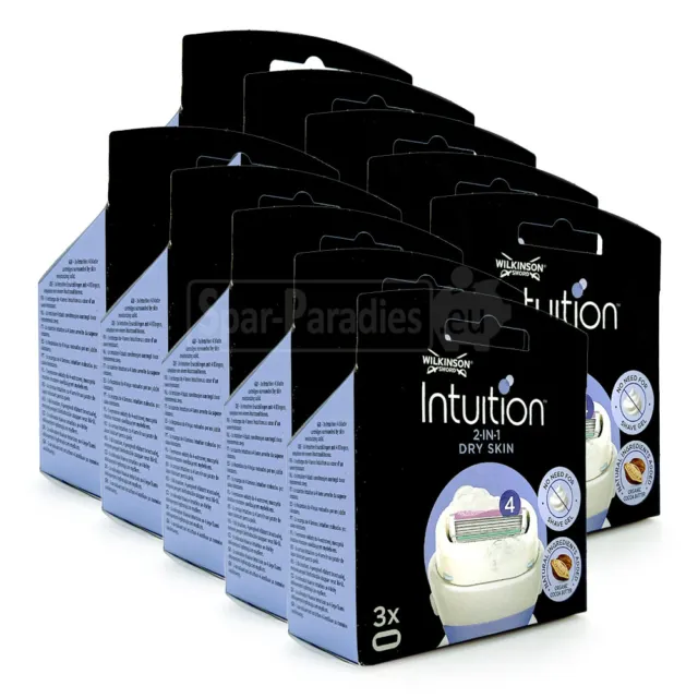 30x Wilkinson Intuition Dry Skin Rasierklingen mit Mandelöl für trockene Haut