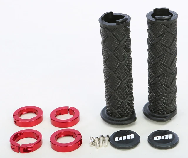 ODI J30XTB-R Atv X-Treme Lockon Grip Black/Red Made in USA