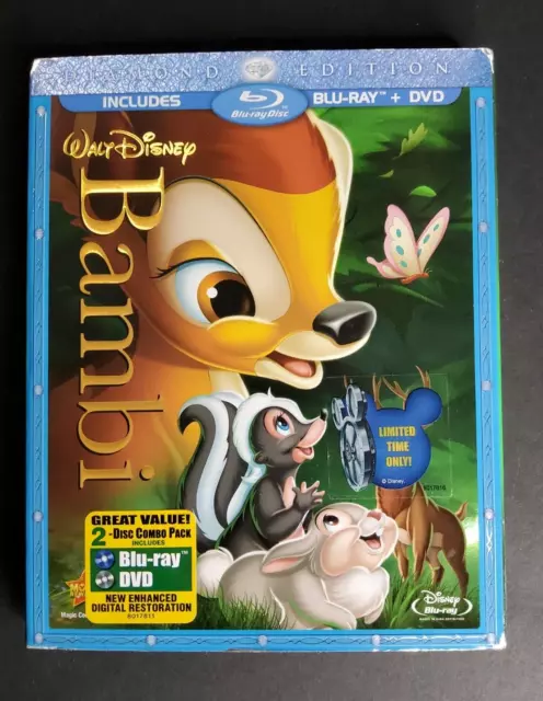 Bambi  Diamond Edition 2 discs combo pack  Blu-ray+DVD, Walt Disney
