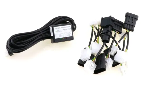 LPG Diagnose Interface Kabel inkl. 12 Adapter - USB (KME. STAG, BIGAS u.v.m)