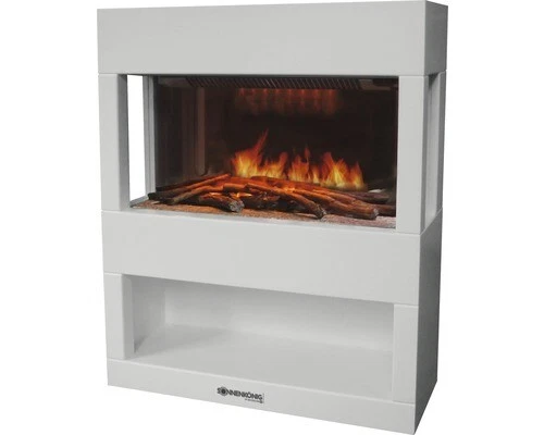Elektrokamin Kamin Heizgerät Heizung Elektroheizung LED Sonnenkönig HYLDE 2000 W