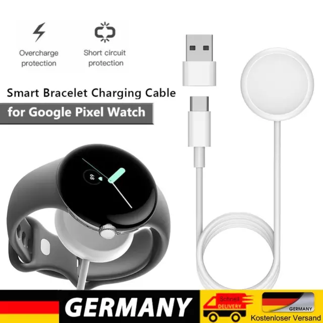 1m Charger Cradle Dock 5V 1A Type-C Charging Cable Stand for Google Pixel Watch