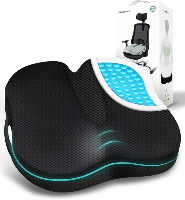 Gohytal Cuscino gonfiabile per WC con ciambella rialzata, sedile WC
