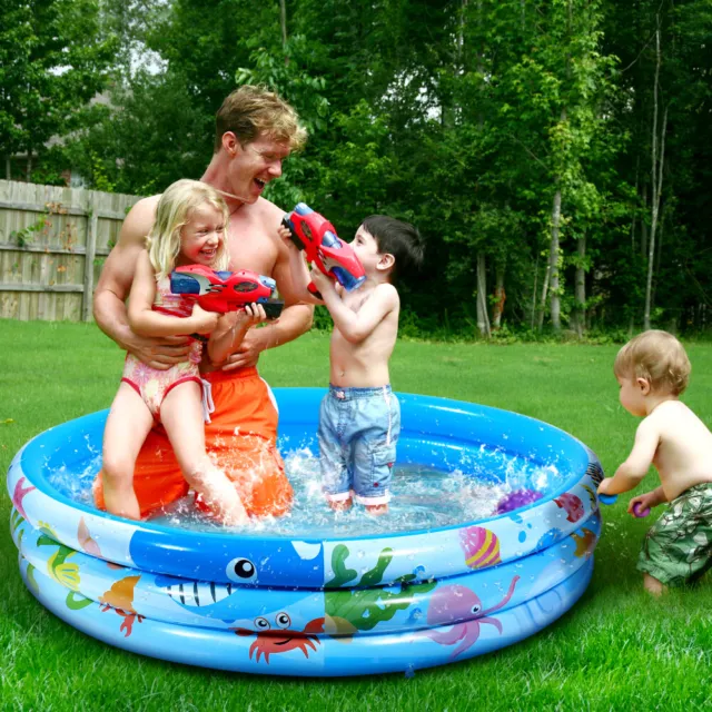 IBASETOY PVC Aufblasbarer Pool Runder Haushalt Spielwasserpool Babybad Sommer