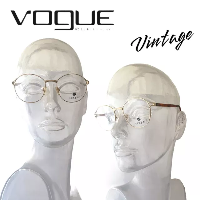 VOGUE occhiali da vista VO 3082 ORO 47 19 130 VINTAGE 80s eyeglasses M.in Italy