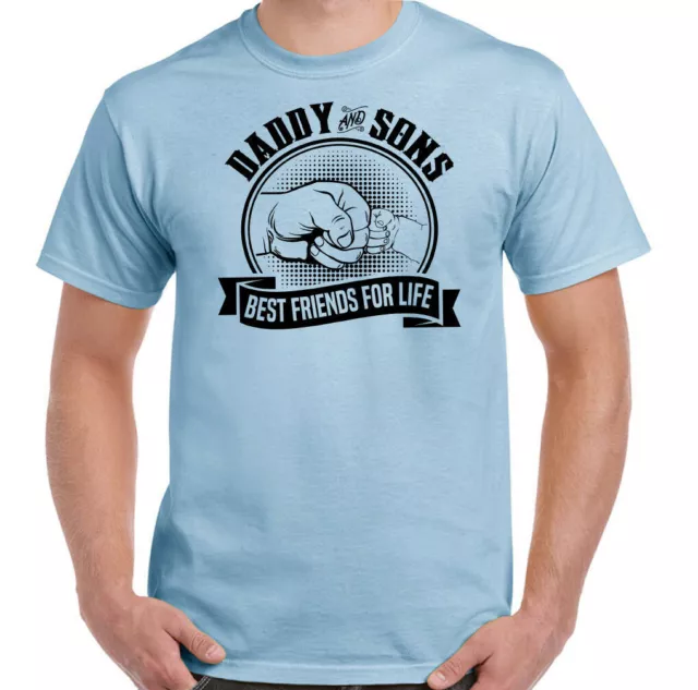 Daddy & Sons T-Shirt Best Friends For Life Mens Funny Father's Day Dad Gift Card