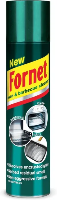Fornet Sgrassatore Spray per Forni e Barbecue, Formula non Aggressiva