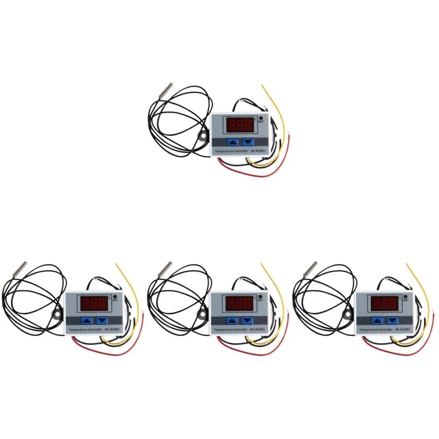 Aexit Termostato Regolabile Per Congelatore -20°C, 2 Terminali, 220-250V 5A, Dimensioni 6.7x2.2x5 Cm