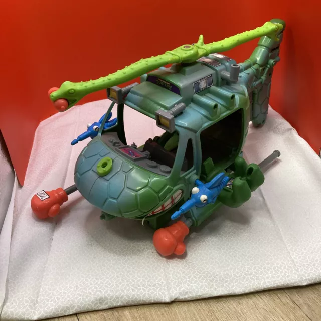 TEENAGE NINJA MUTANT TURTLES Copter Helicopter TMNT Vehicle 1990 *INCOMPLETE*