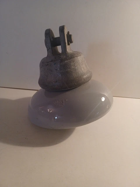 Collectible 1967 Locke 7" Gray Insulator Dated Nice Shape