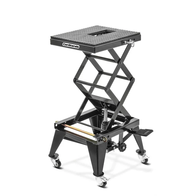 Pont élévateur Moto ConStands Lift XL Avec Roulettes - Hydraulique, Noir, Neuf