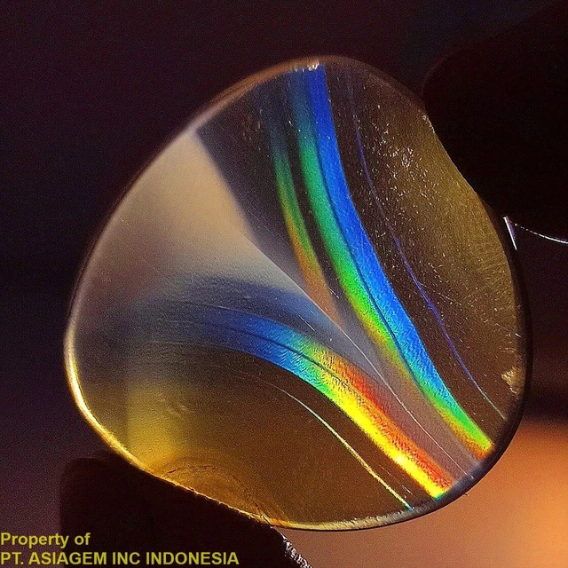 16ct 'A' Grade Rainbow IRIS AGATE ~Multi-Color Fire~ 1-of-a-kind ~100% Natural