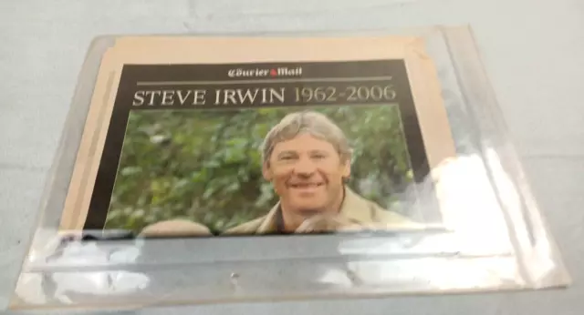 Steve Irwin Memorabilia The Courier Mail Sept 2006 Newspaper 12 Page Tribute