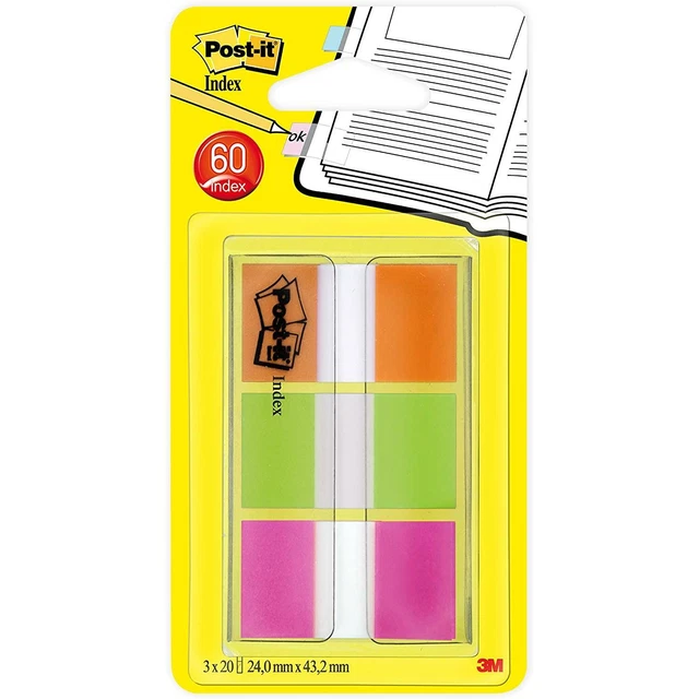 Lot De 240 Onglets Adhésifs Colorés Pour Livre, 4,5 X 2,8 Cm
