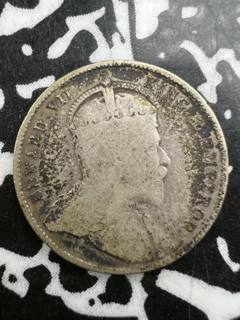 1907 British Honduras 25 Cents (7 Available) Low Grade (1 Coin Only) Silver!