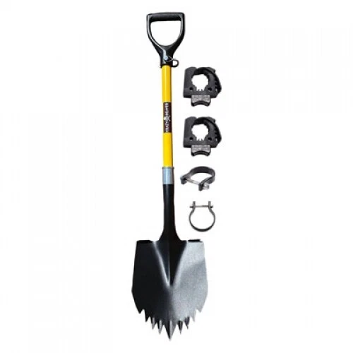 Krazy Beaver Super Shovel with Axia Alloys Mount Kit 1.75" Black/Yellow