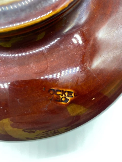 Vintage Large Brown LOCKE 1930 Porcelain/Ceramic High Voltage Insulator 5