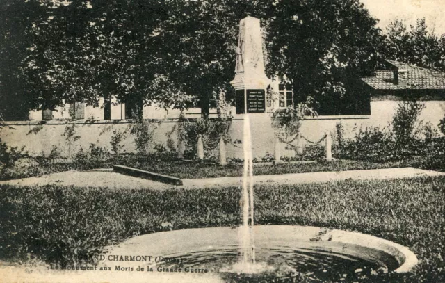 Carte GRAND CHARMONT Monument aux Morts de la Grande Guerre
