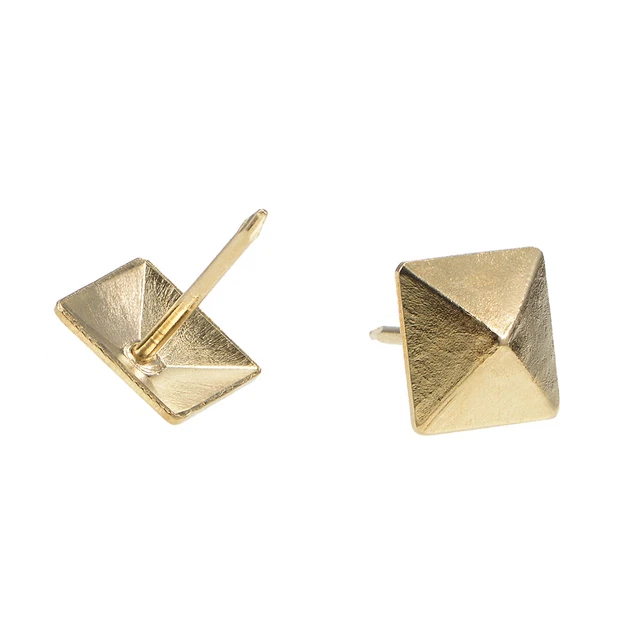 Upholstery Nails Tacks 12mm Square Head Furniture Nails Pins Gold Tone 20 Pcs